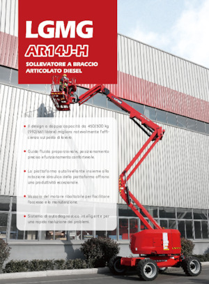 Plataformas articuladas de ruedas LGMG  AR14J-H