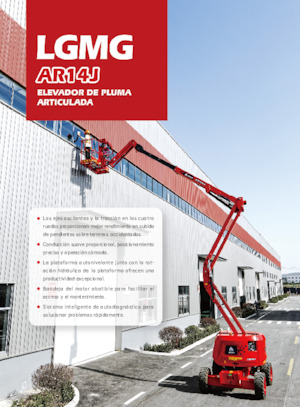 Plataformas articuladas de ruedas LGMG  AR14J