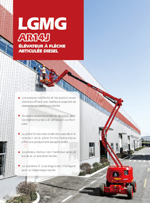 Plataformas articuladas de ruedas LGMG  AR14J