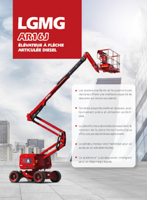 Plataformas articuladas de ruedas LGMG  AR16J