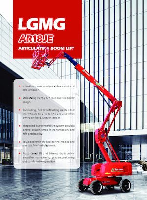 Plataformas articuladas de ruedas LGMG  AR18JE