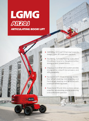 Plataformas articuladas de ruedas LGMG  AR20J