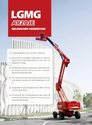 Plataformas articuladas de ruedas LGMG  AR20JE