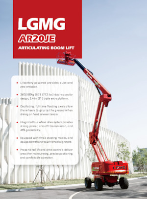 Plataformas articuladas de ruedas LGMG  AR20JE