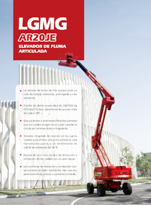 Plataformas articuladas de ruedas LGMG  AR20JE