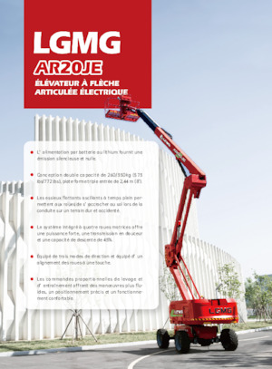 Plataformas articuladas de ruedas LGMG  AR20JE