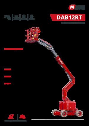 Plataformas articuladas de ruedas MAGNI DAB12RT