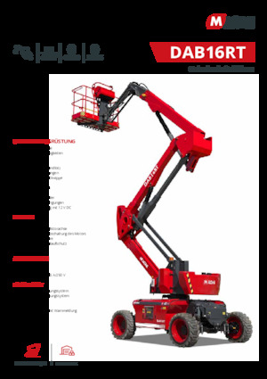 Plataformas articuladas de ruedas MAGNI DAB16RT