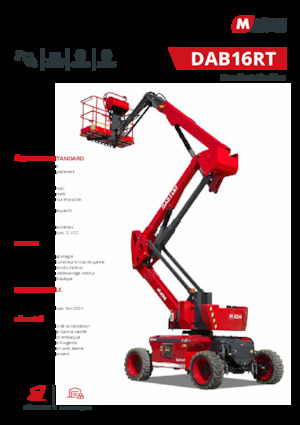 Plataformas articuladas de ruedas MAGNI DAB16RT