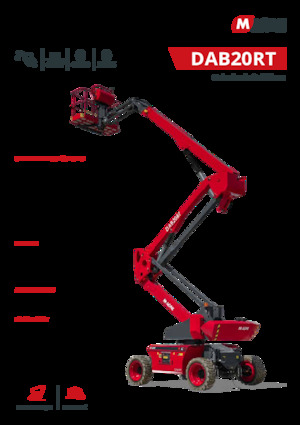 Plataformas articuladas de ruedas MAGNI DAB20RT