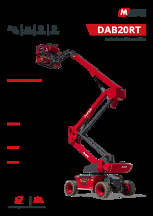 Plataformas articuladas de ruedas MAGNI DAB20RT