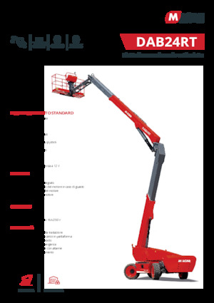 Plataformas articuladas de ruedas MAGNI DAB24RT