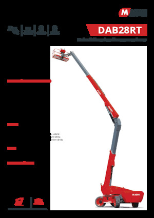 Plataformas articuladas de ruedas MAGNI DAB28RT