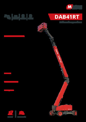Plataformas articuladas de ruedas MAGNI DAB41RT