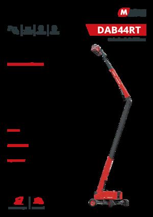 Plataformas articuladas de ruedas MAGNI DAB44RT