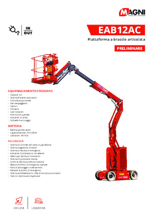 Plataformas articuladas de ruedas MAGNI EAB12AC