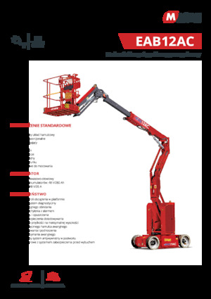 Plataformas articuladas de ruedas MAGNI EAB12AC