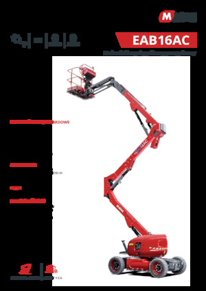 Plataformas articuladas de ruedas MAGNI EAB16AC