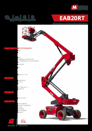 Plataformas articuladas de ruedas MAGNI EAB20RT