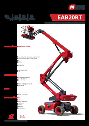 Plataformas articuladas de ruedas MAGNI EAB20RT