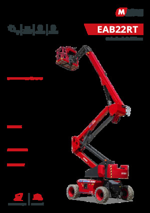 Plataformas articuladas de ruedas MAGNI EAB22RT