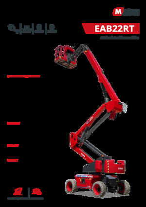 Plataformas articuladas de ruedas MAGNI EAB22RT