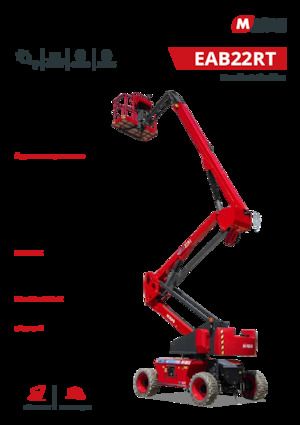 Plataformas articuladas de ruedas MAGNI EAB22RT