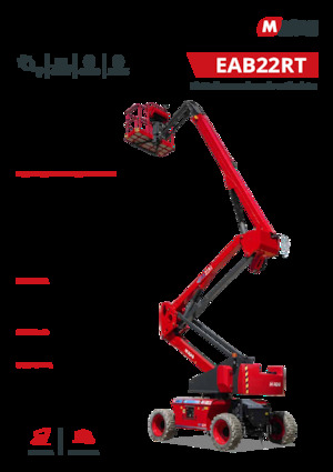 Plataformas articuladas de ruedas MAGNI EAB22RT