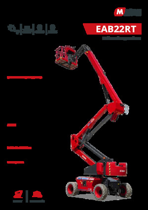 Plataformas articuladas de ruedas MAGNI EAB22RT