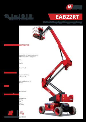Plataformas articuladas de ruedas MAGNI EAB22RT