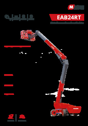 Plataformas articuladas de ruedas MAGNI EAB24RT