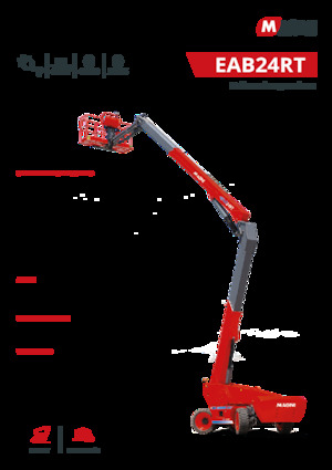 Plataformas articuladas de ruedas MAGNI EAB24RT