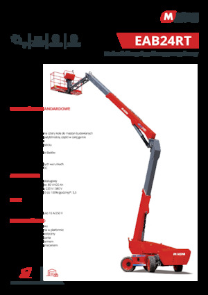Plataformas articuladas de ruedas MAGNI EAB24RT
