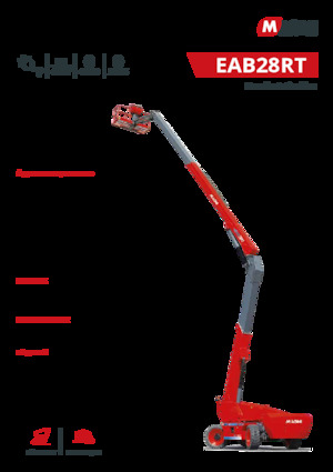 Plataformas articuladas de ruedas MAGNI EAB28RT 