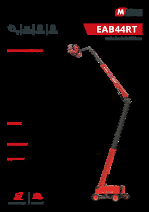 Plataformas articuladas de ruedas MAGNI EAB44RT