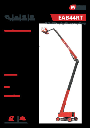 Plataformas articuladas de ruedas MAGNI EAB44RT