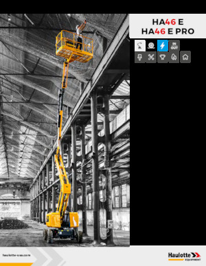 Plataformas articuladas de ruedas Haulotte HA46 E