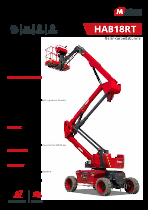 Plataformas articuladas de ruedas MAGNI HAB18RT
