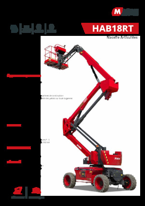 Plataformas articuladas de ruedas MAGNI HAB18RT