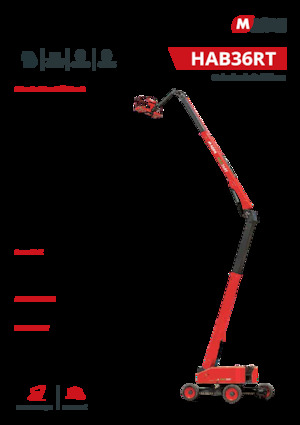 Plataformas articuladas de ruedas MAGNI HAB36RT