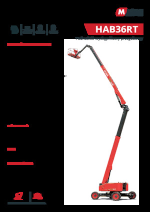 Plataformas articuladas de ruedas MAGNI HAB36RT
