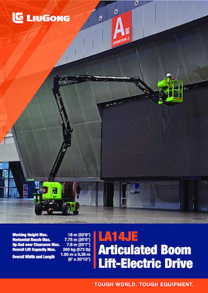 Plataformas articuladas de ruedas Liugong LA14JE
