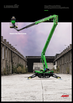 Plataformas articuladas de ruedas Avant Tecno Leguan 225