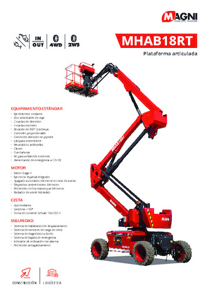 Plataformas articuladas de ruedas MAGNI MHAB18RT