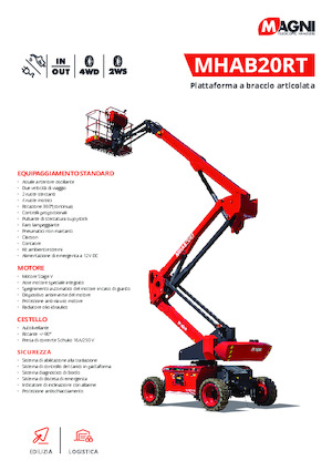 Plataformas articuladas de ruedas MAGNI MHAB20RT