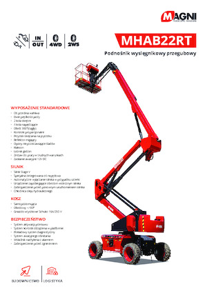 Plataformas articuladas de ruedas MAGNI MHAB22RT