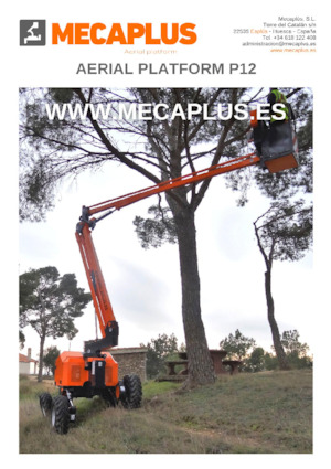 Plataformas articuladas de ruedas Mecaplús P12