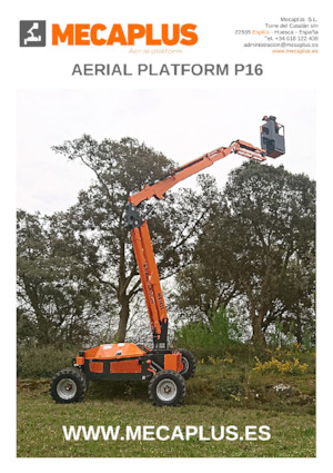 Plataformas articuladas de ruedas Mecaplús P16