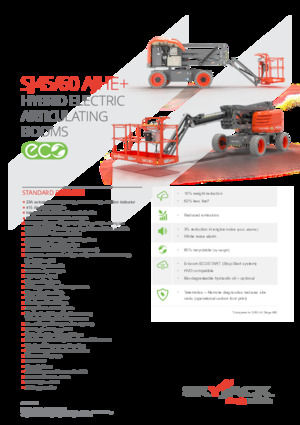 Plataformas articuladas de ruedas Skyjack SJ45 AJHE+