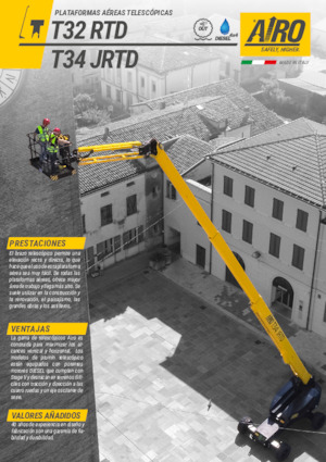 Plataformas telescópicas de ruedas AIRO T32 RTD
